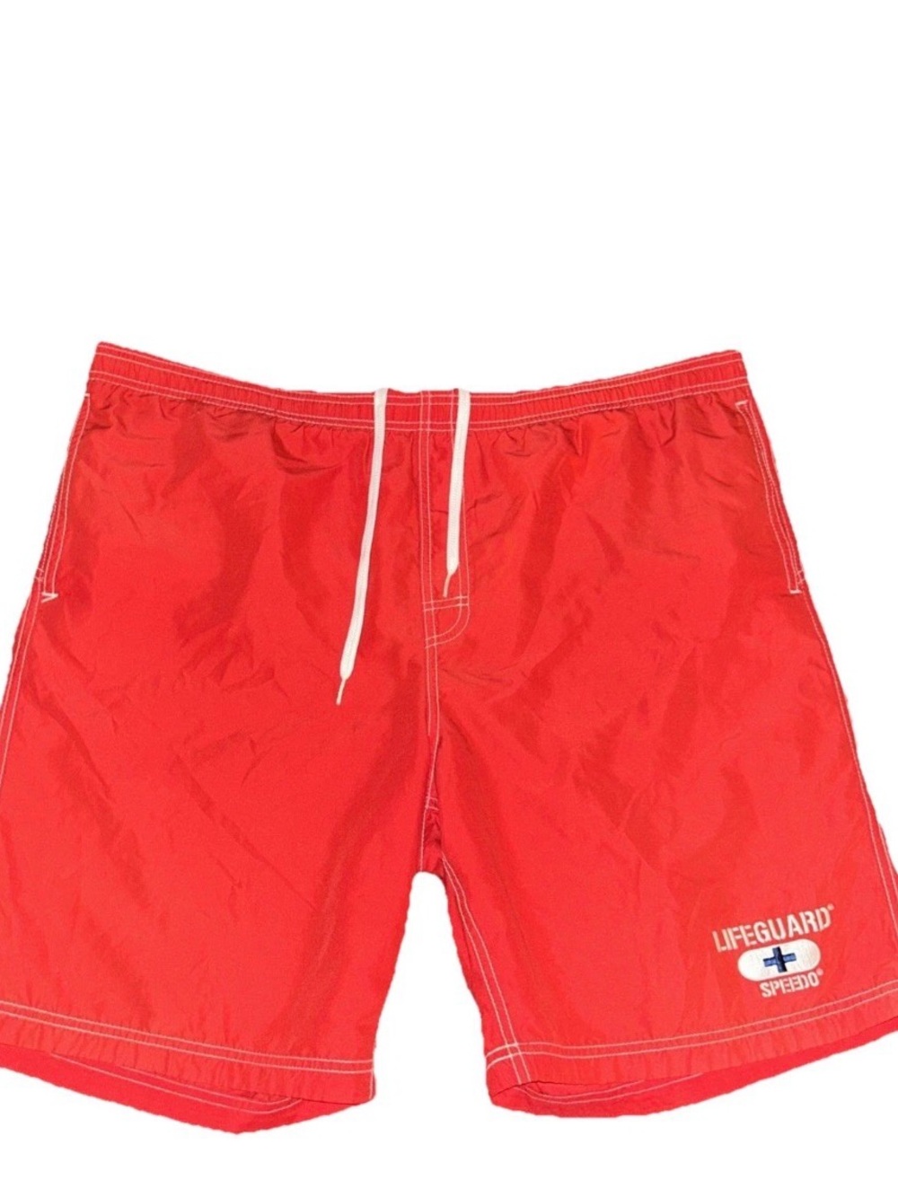 Speedo Lifeguard Red Men's Swim Trunks sz L